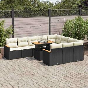VidaXL Polyrattan Kerti Ülőgarnitúra - 11 részes