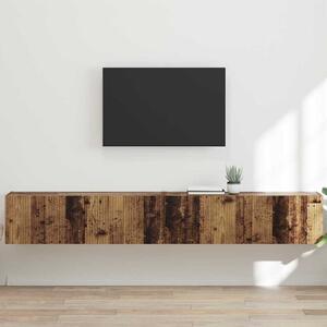 TV Fali Szekrény 2 pcs Öreg fa 98 x 31 x 29,5 cm Faanyag