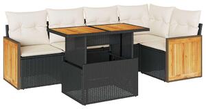 VidaXL Polyrattan Kerti Ülőgarnitúra - 6 részes
