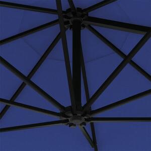 VidaXL kék falra szerelhető napernyő fémrúddal 300 cm