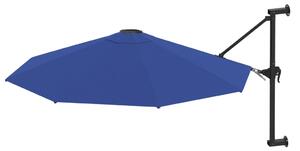VidaXL kék falra szerelhető napernyő fémrúddal 300 cm
