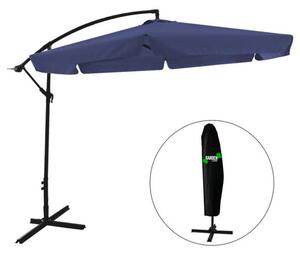 GardenLine Banana Függő napernyő - Kék - 3 m