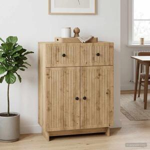 VidaXL Széf Kézműves Tölgy 66 x 34,5 x 90 cm Szerelt Fa