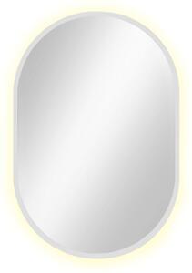 Baltica Design Tiny Border Pastille tükör 40x90 cm ovális világítással fehér 5904107904719
