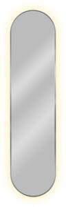 Baltica Design Tiny Border Pastille tükör 40x155 cm ovális világítással ezüst 5904107905679