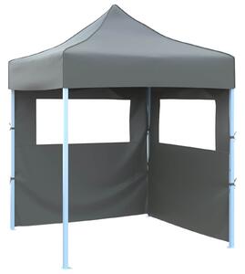 VidaXL Partysátor 200 x 200 x 315 cm Antracitszürke Oxford Szövet