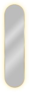 Baltica Design Tiny Border Pastille tükör 40x155 cm ovális világítással arany 5904107905716