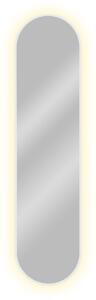 Baltica Design Tiny Border Pastille tükör 40x155 cm ovális világítással fehér 5904107905624