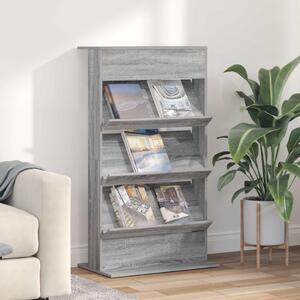 Magazin állvány Szürke Sonoma 70 x 41 x 126 cm Faanyag