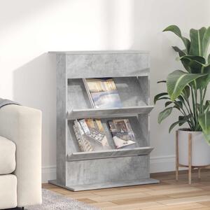 Magazin állvány polcokkal Beton Szürke 70 x 41 x 96 cm Faanyag