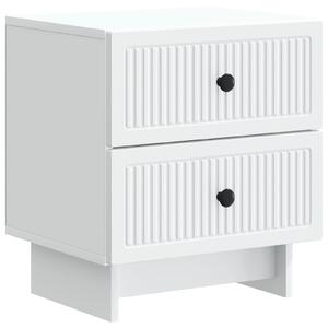 VidaXL Éjjeliszekrény 2 pcs Fehér 43 x 34,5 x 47,5 cm Szerelt Fa