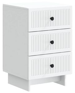 VidaXL Éjjeliszekrény fiókkal Fehér 43 x 41 x 66,5 cm Szerelt Fa