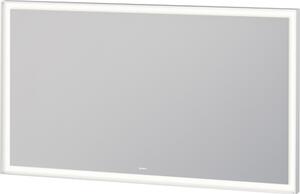 Duravit L-Cube tükör 120x70 cm négyszögletes világítással fehér LC738300000