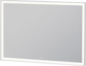 Duravit L-Cube tükör 100x70 cm négyszögletes világítással fehér LC738200000