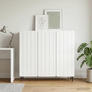 VidaXL Széf Magasfényű Fehér 89 x 34,5 x 82 cm Szerelt Fa
