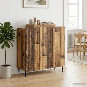 VidaXL Széf Antik Fa 89 x 34,5 x 82 cm Szerelt Fa