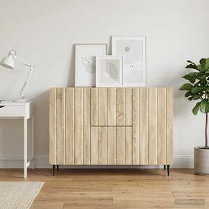 VidaXL Széf fiókkal Sonoma Tölgy 89 x 34,5 x 62 cm Szerelt Fa