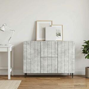 VidaXL Széf fiókkal Betonszürke 89 x 34,5 x 62 cm Szerelt Fa