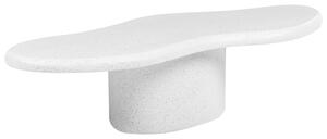 Dohányzóasztal CONZA 57 cm 120 cm Fehér terrazzo