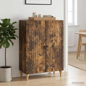 VidaXL Széf Füstös Tölgy 66 x 34,5 x 90 cm Szerelt Fa