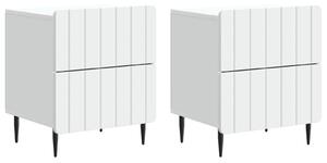 VidaXL Éjjeliszekrény 2 pcs Fehér 43 x 34,5 x 49,5 cm Szerelt Fa