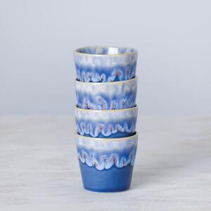 Fehér-kék agyagkerámia csésze 210 ml Grespresso – Costa Nova