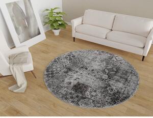 Szürke mosható kerek szőnyeg ø 100 cm – Vitaus