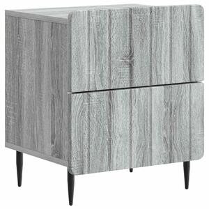 VidaXL Éjjeliszekrény fiókkal 2 pcs Szürke Sonoma 43 x 34,5 x 49,5 cm