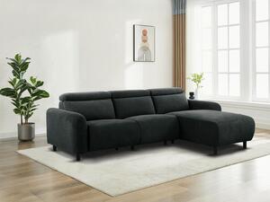 Relax sarokkanapé Revbena 100, Kárpit, 86x274x181cm, Antracit