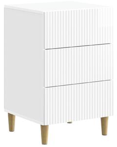 VidaXL Éjjeliszekrény Magasfényű Fehér 43 x 41 x 66,5 cm Szerelt Fa