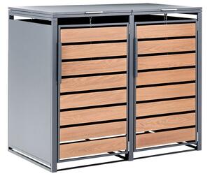 Kukatároló 480 L POLICORO Dupla Fém Sötétszürke