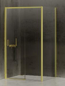 New Trendy Prime Light Gold zuhanykabin 120x80 cm négyszögletes arany fényes/átlátszó üveg K-1473