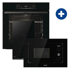 Gorenje BO6735E05B Beépíthető sütő+Gorenje GI3201BC Beépíthető indukciós főzőlap+Gorenje BM201AG1BG Beépíthető mikrohullámú sütő