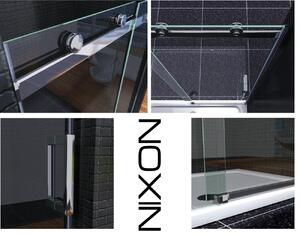 Rea Nixon-2 zuhanyajtók 140 cm tolható króm fényes/átlátszó üveg REA-K5006