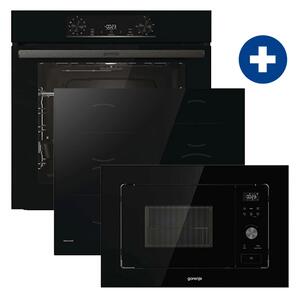 Gorenje BO6735E05B Beépíthető sütő+Gorenje GI601FMC Indukciós főzőlap+Gorenje BM201AG1BG Beépíthető mikrohullámú sütő