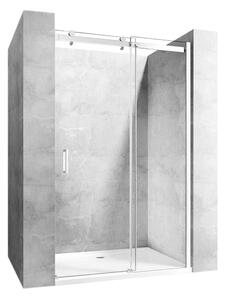 Rea Nixon-2 zuhanyajtók 130 cm tolható króm fényes/átlátszó üveg REA-K5005