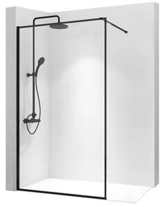 Rea Bler zuhanyfal 90 cm fekete félfényes/átlátszó üveg REA-K7638