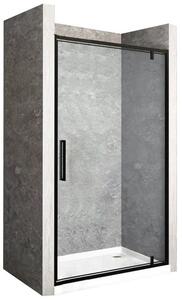 Rea Rapid Swing drzwi prysznicowe 100 cm czarny półmat/szkło przezroczyste REA-K6410
