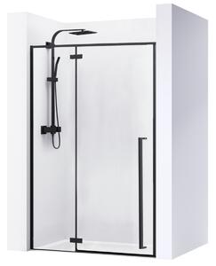 Rea Fargo zuhanyajtók 110 cm dönthető fekete félfényes/átlátszó üveg REA-K6325