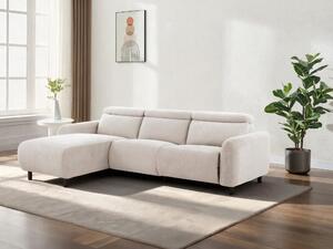Relax sarokkanapé Revbena 100, Kárpit, 86x274x181cm, Krém