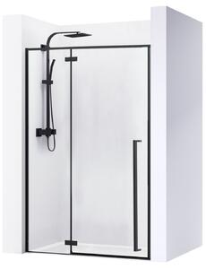 Rea Fargo zuhanyajtók 100 cm dönthető fekete félfényes/átlátszó üveg REA-K6330