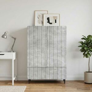 VidaXL Széf Betonszürke 66 x 34,5 x 97 cm Szerelt Fa