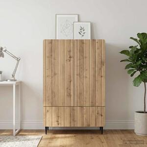VidaXL Széf Kézműves Tölgy 66 x 34,5 x 97 cm Szerelt Fa