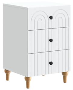 VidaXL Éjjeliszekrény fiókkal Fehér 43x 41 x 66,5 cm Szerelt Fa