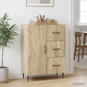 VidaXL Széf fiókkal Sonoma Tölgy 66 x 34,5 x 89,5 cm Szerelt Fa
