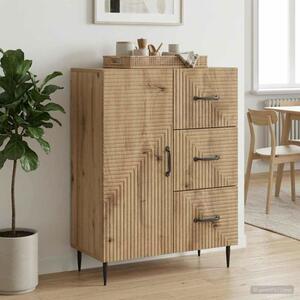 VidaXL Széf Kézműves Tölgy 66 x 34,5 x 89,5 cm Szerelt Fa