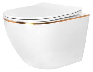 Rea Carlo Mini wc csésze + wc ülőke szett függesztett igen fehér fényes REA-C1222