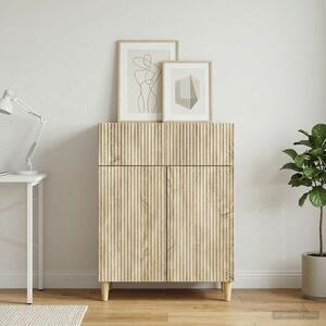 VidaXL Széf fiókkal Sonoma Tölgy 66 x 34,5 x 90 cm Szerelt Fa