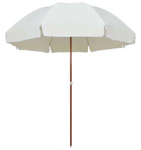 VidaXL homokszínű napernyő acélrúddal 300 cm