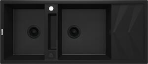 Deante Magnetic gránit mosogató 116x50 cm fekete ZRM_N213